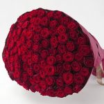 赤バラの花束（大輪108本）