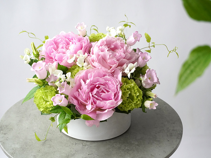 芍薬のアレンジメント