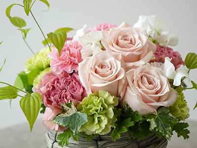 ピンクローズアレンジメント