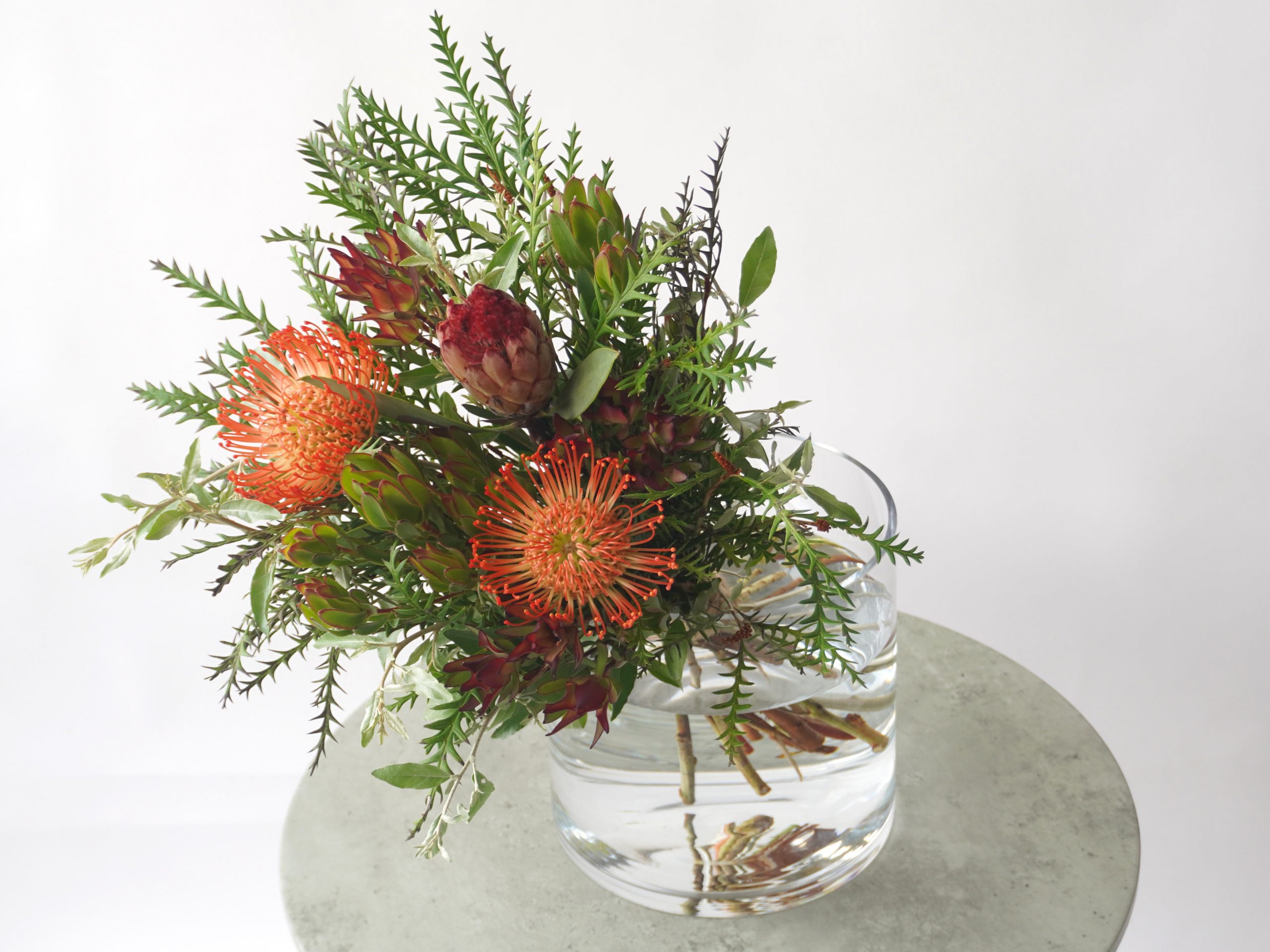ピンクッションの花束