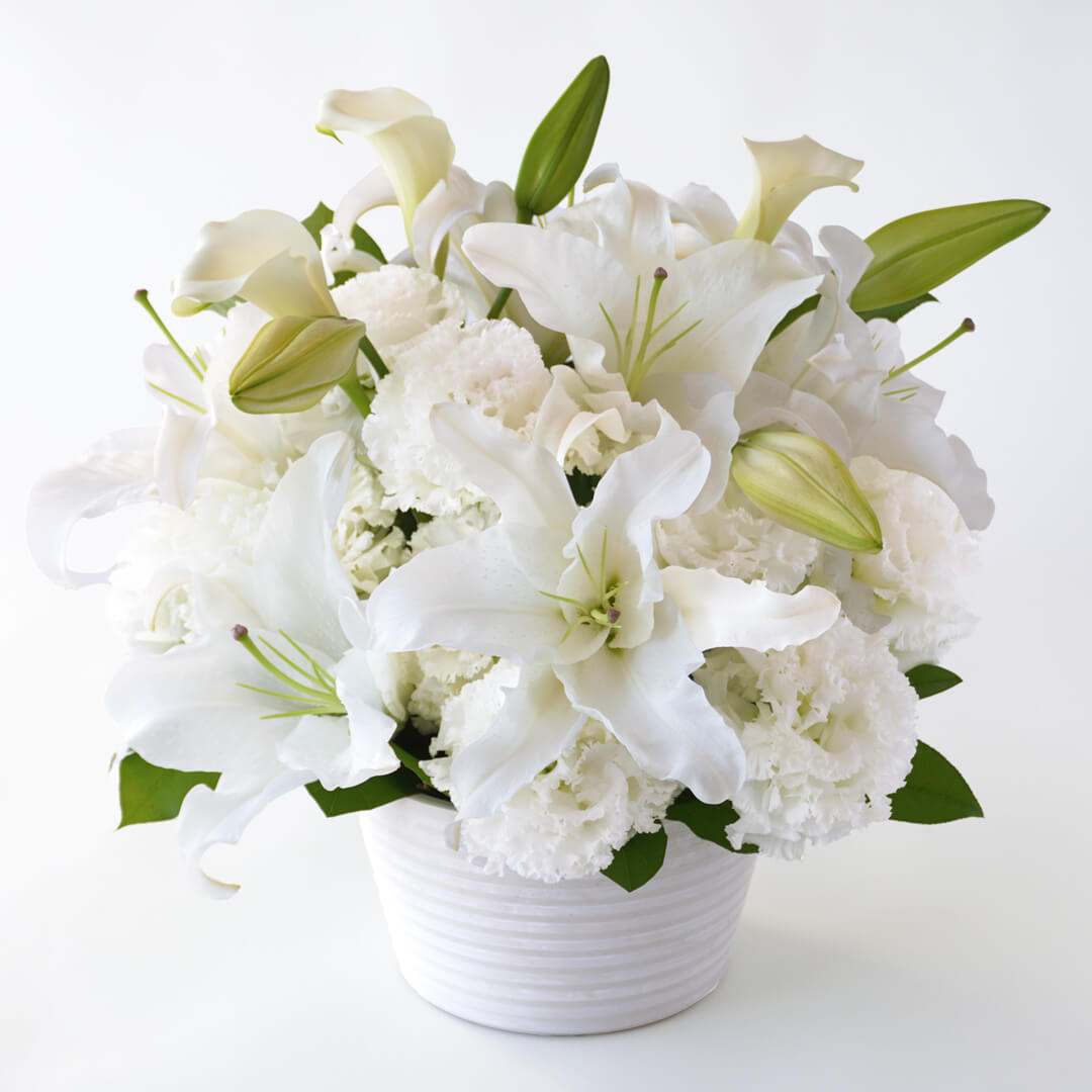 【お急ぎ・枕花】アレンジメントMサイズ（ご供花）